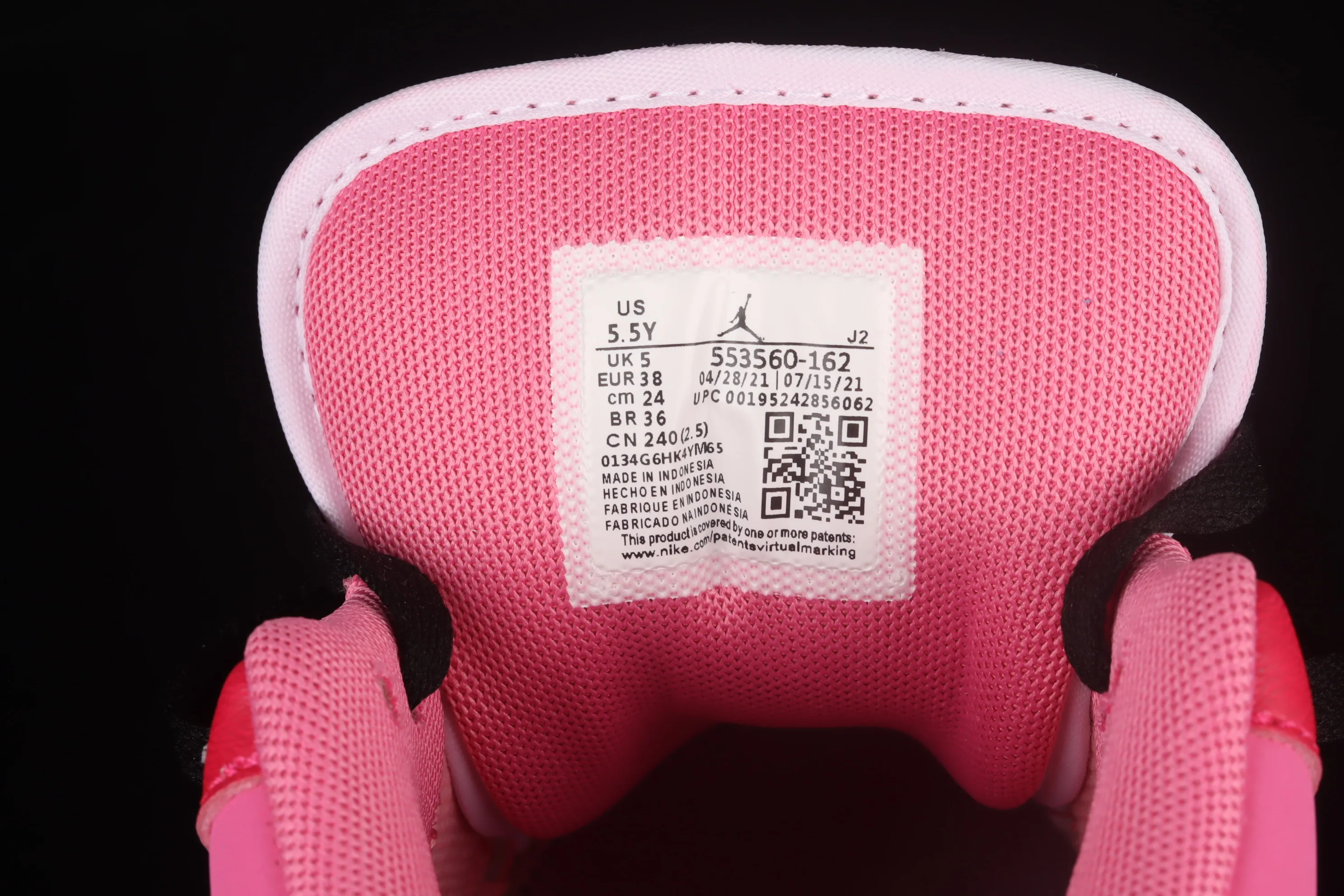 All categories Air Jordan Jordan series basketball shoes Air Jordan 1 Low Air Jordan 1 Low AJ1 Joe 1 white and pink low-top cultural basketball shoes 553560-162